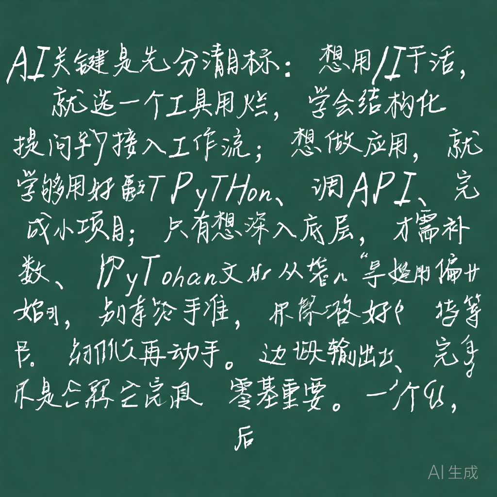 学了大半年还在推公式，她七天就能用AI干活，差在哪？
